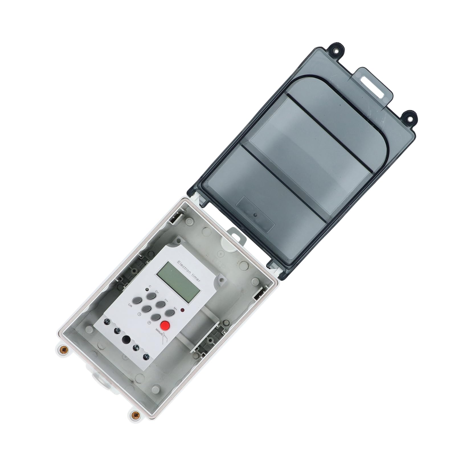 Poolpumpen-Timer, Programmierbarer Zeitschalter, 7 Tage 28 EIN-Aus-Zeitpläne, IP67 Wasserdicht, PC-Gehäuse, Passwortsperre, für Warmwasserbereiter, Spa, Licht, Motor