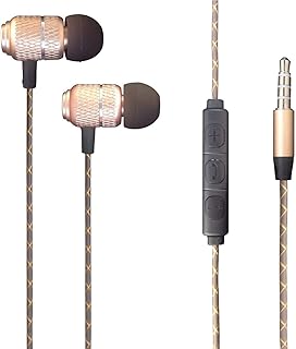 KP TECHNOLOGY Moto G60s / Moto G60 - Earphones In-Ear Headphones Earbuds with 3.5mm Jack [Remote & Microphone] Noise Isolating, High Definition For Motorola Moto G60s G60 (GOLD)