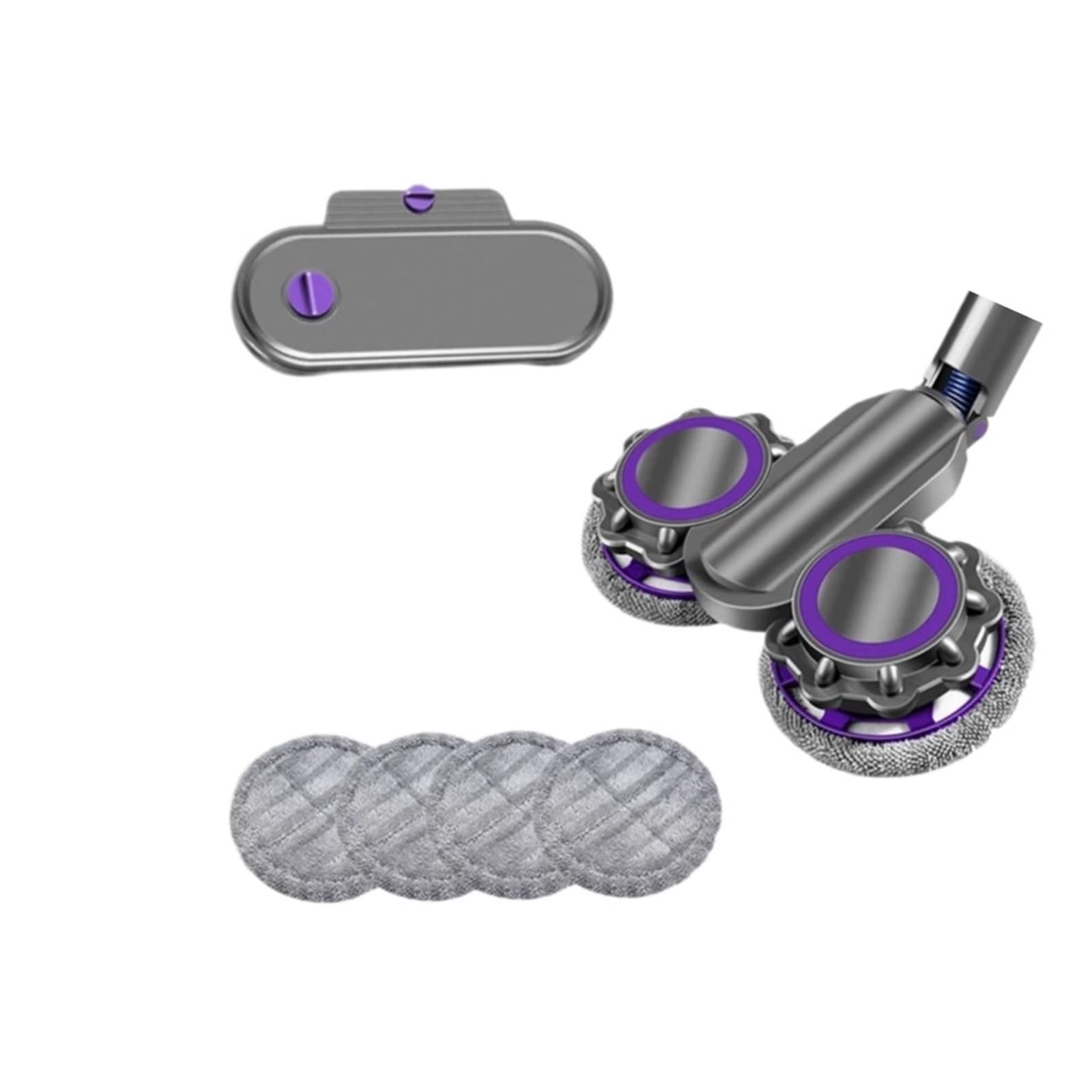 Części do odkurzacza. Głowica mopa do zbiornika na mokro i suchą wodę. Kompatybilna z elektryczną głowicą mopa czyszczącego Dyson V7 V8 V10 V11. (Kolor: Bez zbiornika na wodę), chenjunt3ao0