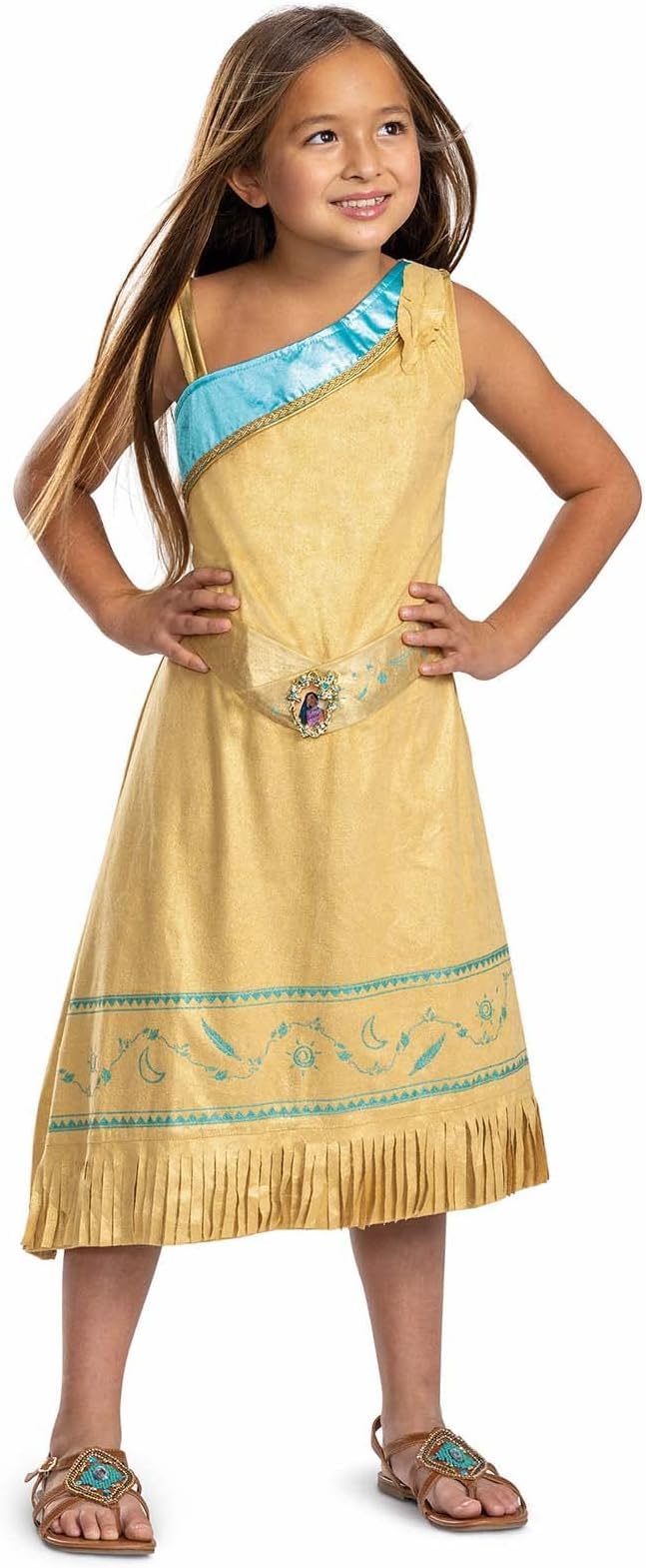 Disney Disfraz Pocahontas Niña, Disfraces Nativos Americanos, Princesa Disney, Carnaval y Halloween Niña