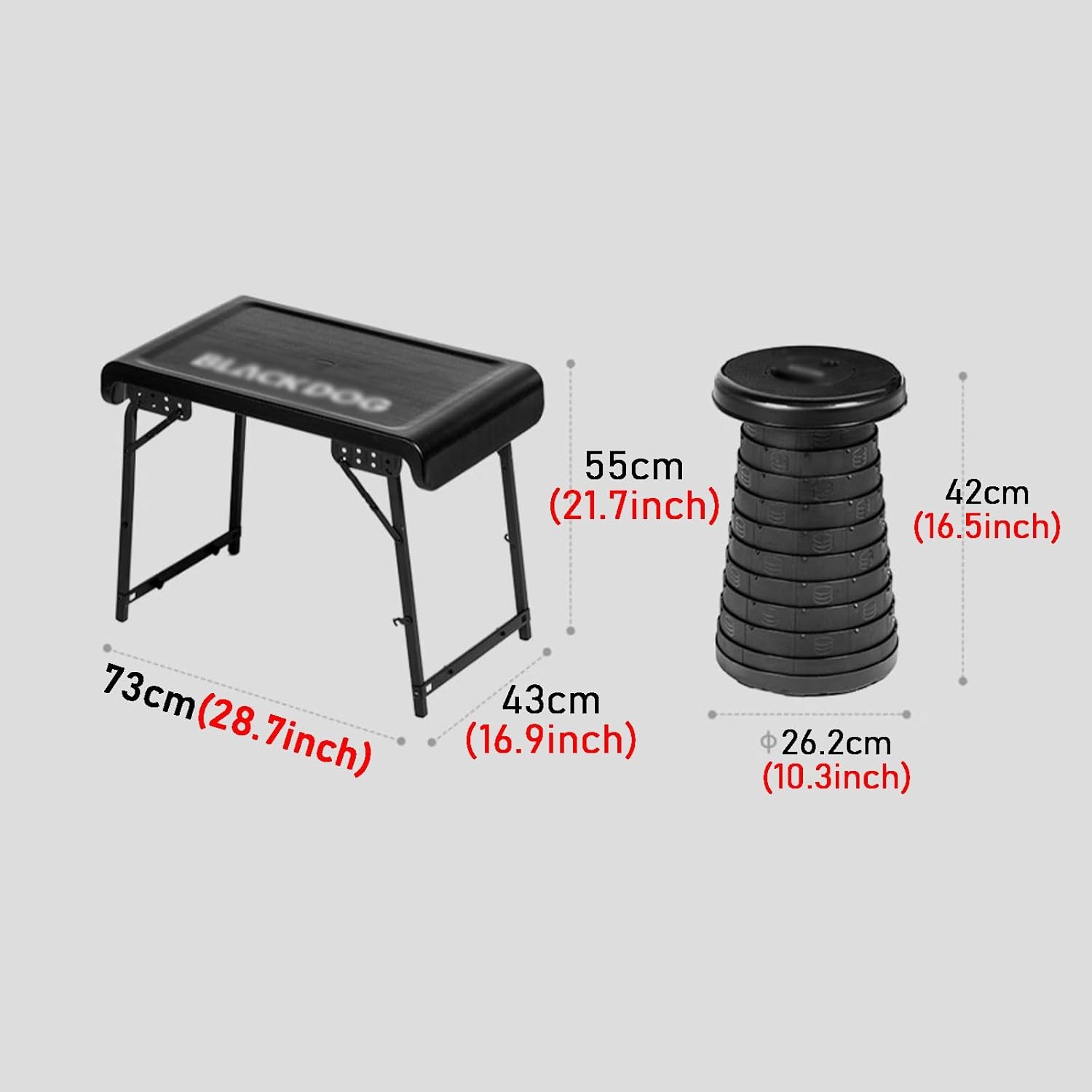 Outdoor Camping Folding Table and Chairs Set Aluminum Alloy Picnic Portable Table and Chairs Equipment Complete Set One-Piece Set Easy to Carry