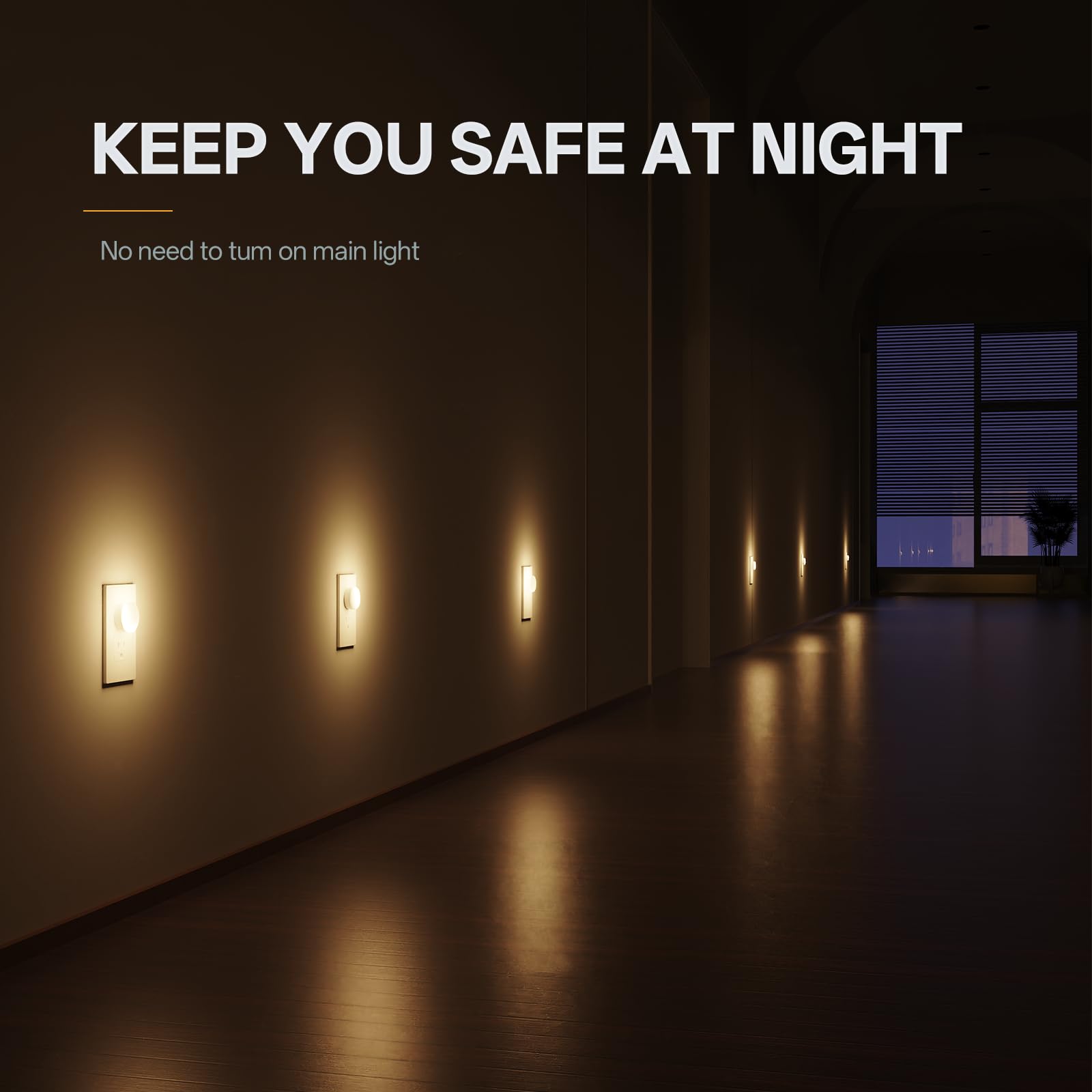 Luz nocturna enchufable en la pared, mini luces nocturnas LED regulables para niños, luz suave para lactancia materna, ayuda para dormir, dormitorio, guardería, pasillo, escalera, 3CCT, paquete de 4