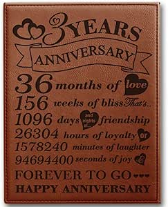 14th Anniversary Leather Valet Tray - Engraved Ivory Design For Traditional Gift