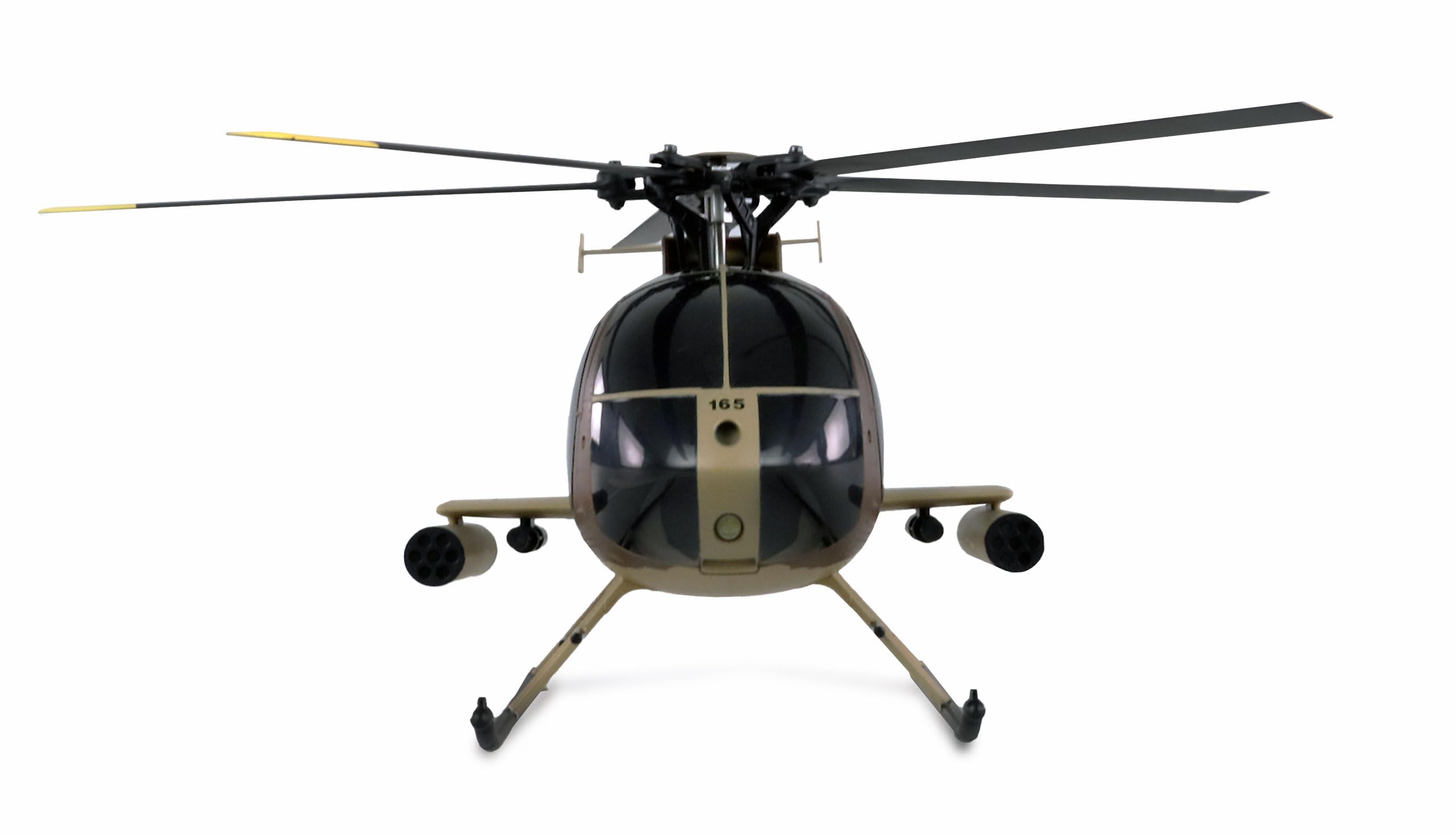 Amewi AFX MD500E 25336 - Elicottero militare brushless 4 canali, 325 mm, 6G RTF marrone