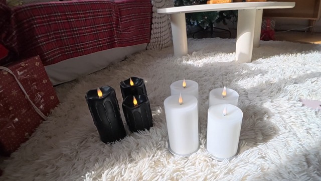 Image of Flameless Pillar Candles Flickering with Remote Timer, Battery Operated LED Candles Up to 400 Hours, 3D Moving Flame Real Wax Candles. (Ivory with Dripping Tear)