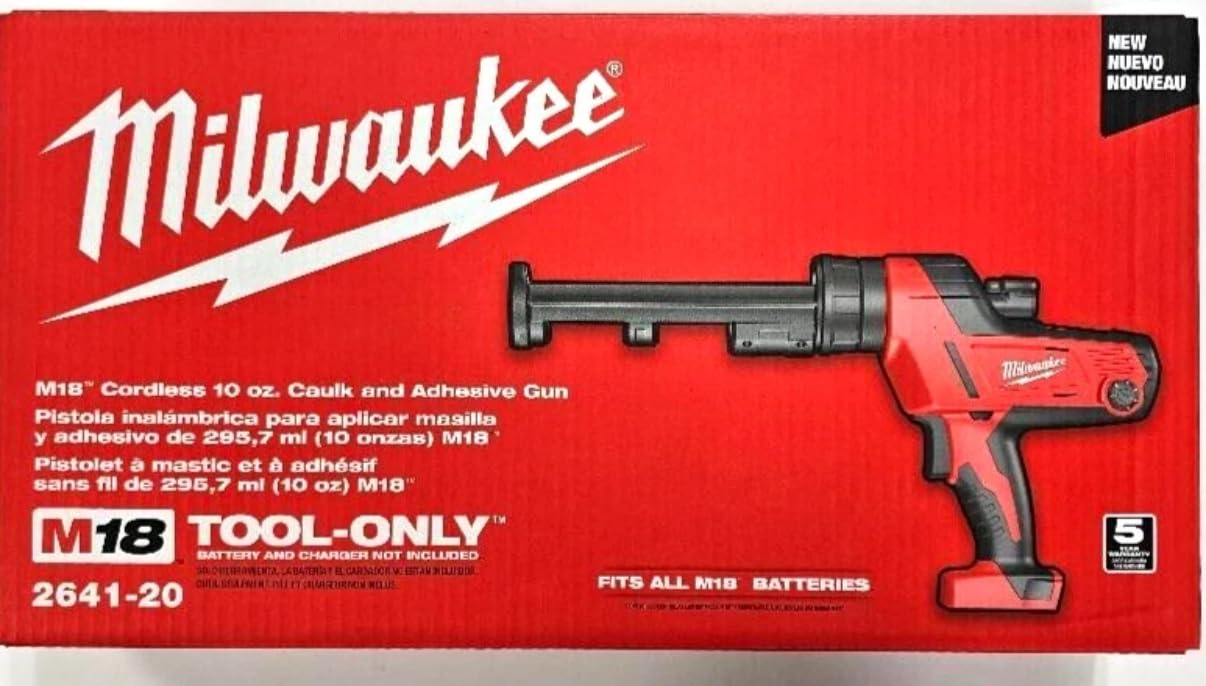 Milwaukee Tool Ens. Pistolet à Colle Et à Calfreutrage M12 Sans Fil Au Li Ion 12 V Avec Tube En Aluminium
