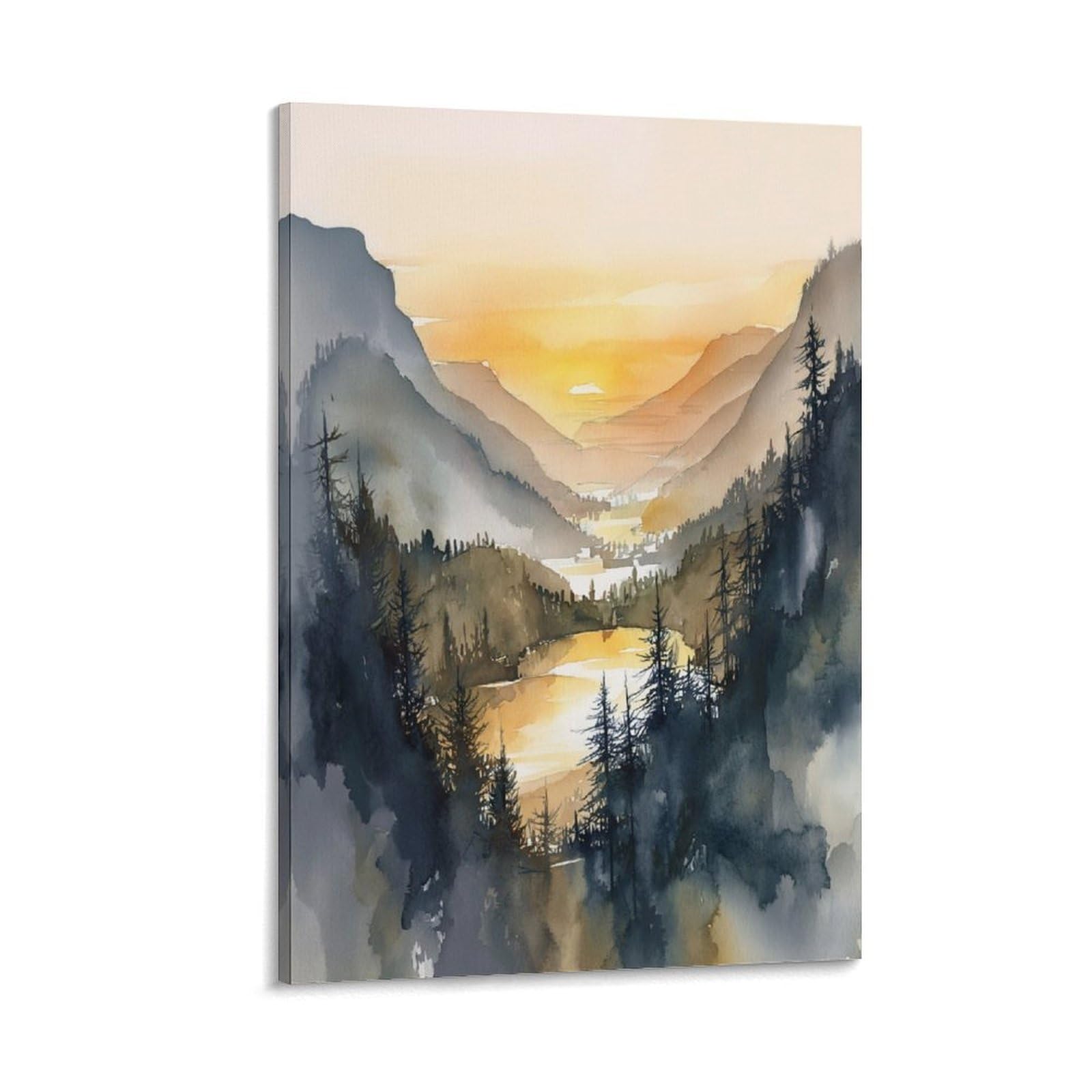 Oregon 20x30inch(50x75cm) Vintage Travel Poster Watercolor Canvas Art