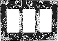 Vista 135 de Cubiertas de salida iridiscentes abstractas coloridas nubes dúplex de 1 cuadrilla, placa de cubierta de interruptor de luz arco iris, placas