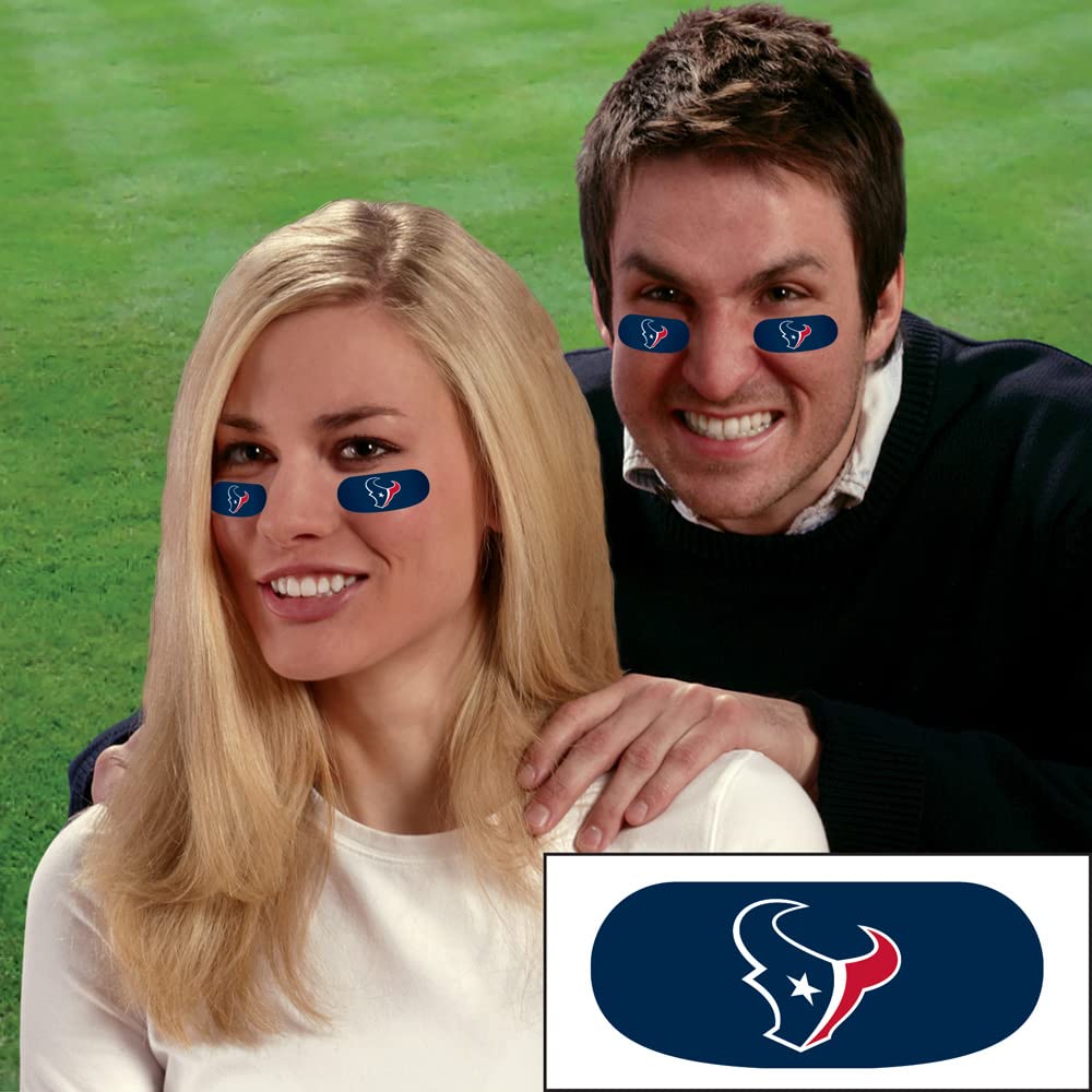 The Party Animal NFL Houston Texans Eye Black Stickers