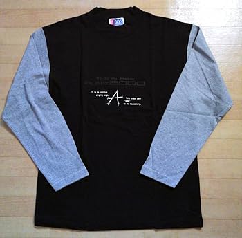 Amazon.co.jp: ALFEE 長袖 Tシャツ 黒×グレー AUBE 2000