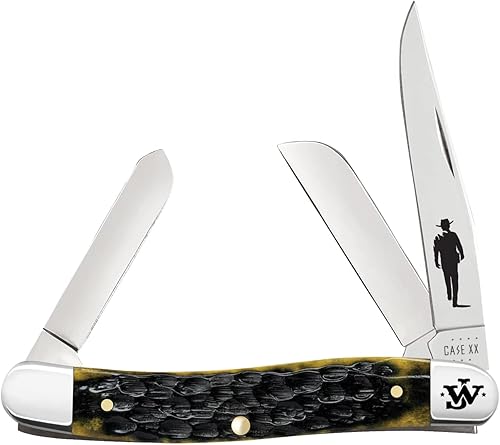 Case xx Knives Stockman 10713 - Cuchillo de bolsillo inoxidable para John Wayne