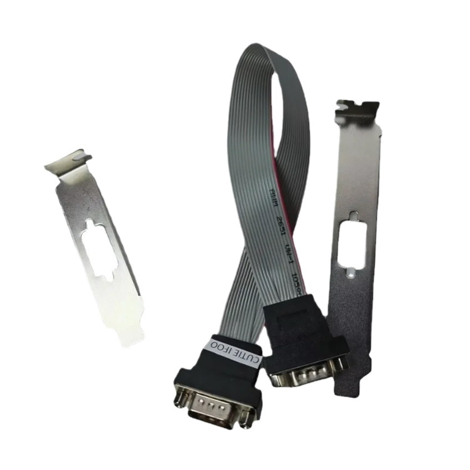 ZHANGLH pełny i niskoprofilowy półrozmiar wspornik płyta główna interfejs VGA 15-pinowy męski do komputera wideo, monitora, projektora telewizyjnego, kabel 30 cm (kabel i 2 wsporniki)