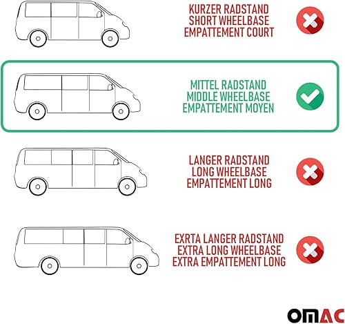 Miniatura 5 de OMAC Cortina de ventana lateral Parasol con bloqueo UV para Mercedes Metris 2016-2024 10x Rojo