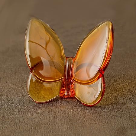Crystal Butterfly Figurine Collection Pretty Glass Ornament Cute Statue for Home Decor Table Animal Collectible Gift