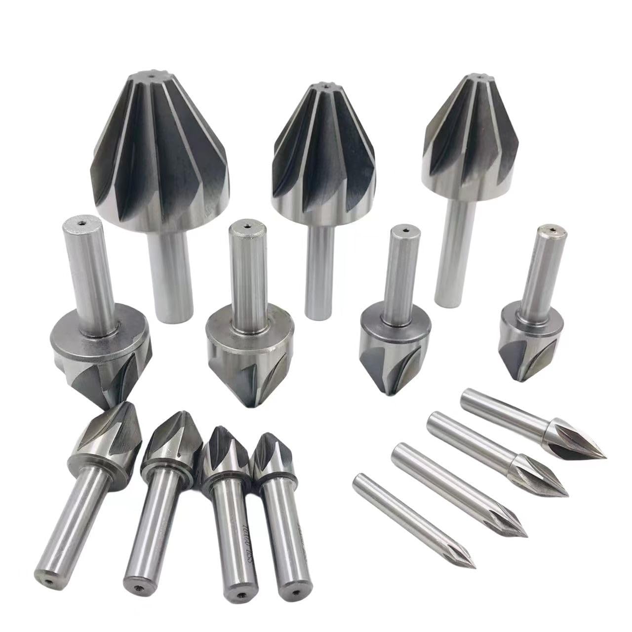 1 sztuk HSS wiertło rozwiercające Bit 6-50mm średnica 60 stopni fazowanie wiertło rozwiercające 6/8 rowek frez fazujący frez palcowy metalowe fazowanie wiertło Hole Cutter(Size:40mm(60 degrees))