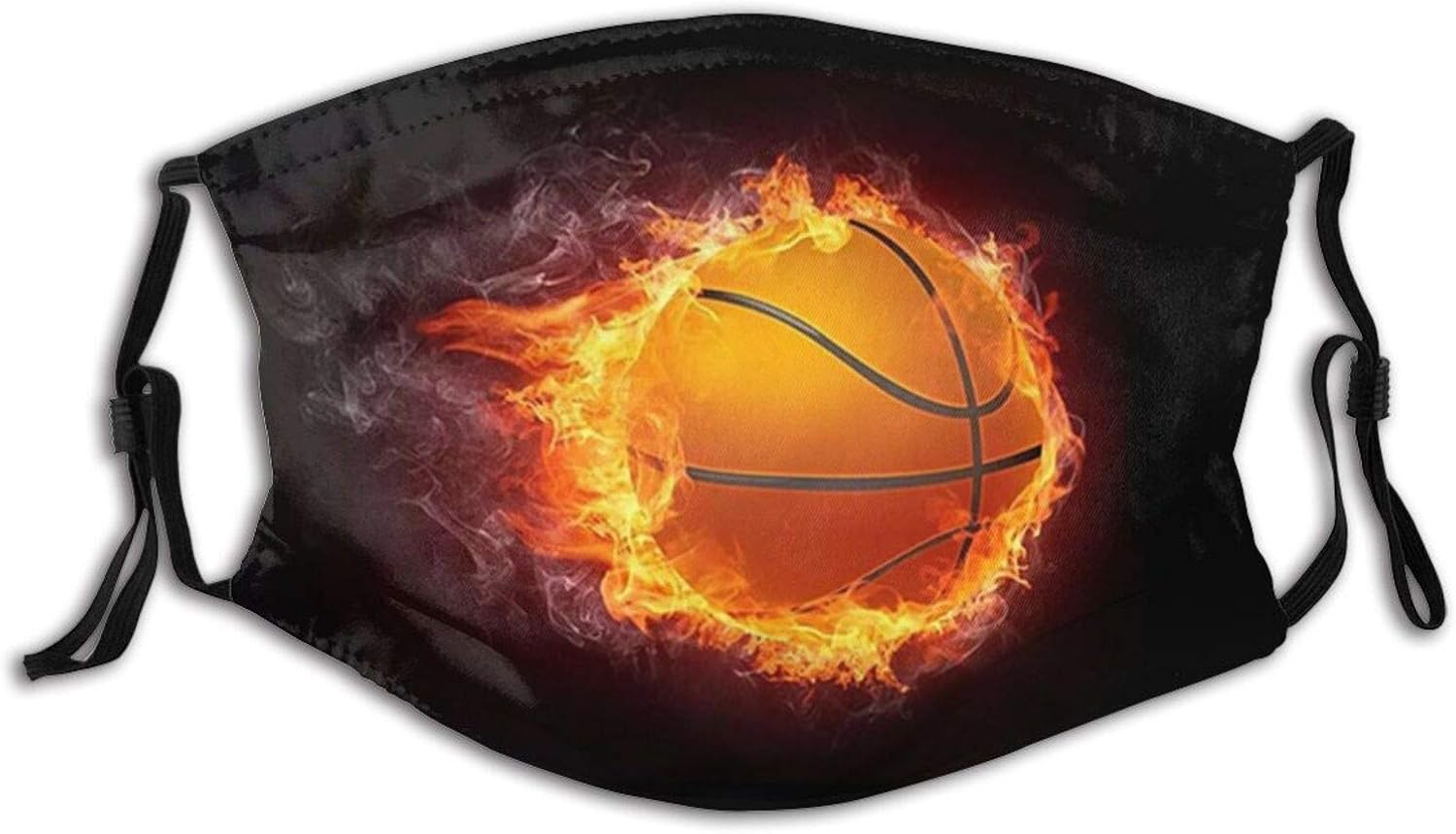 Retro Players Funny BasketballFace Mask Balaclava, Washable Reusable