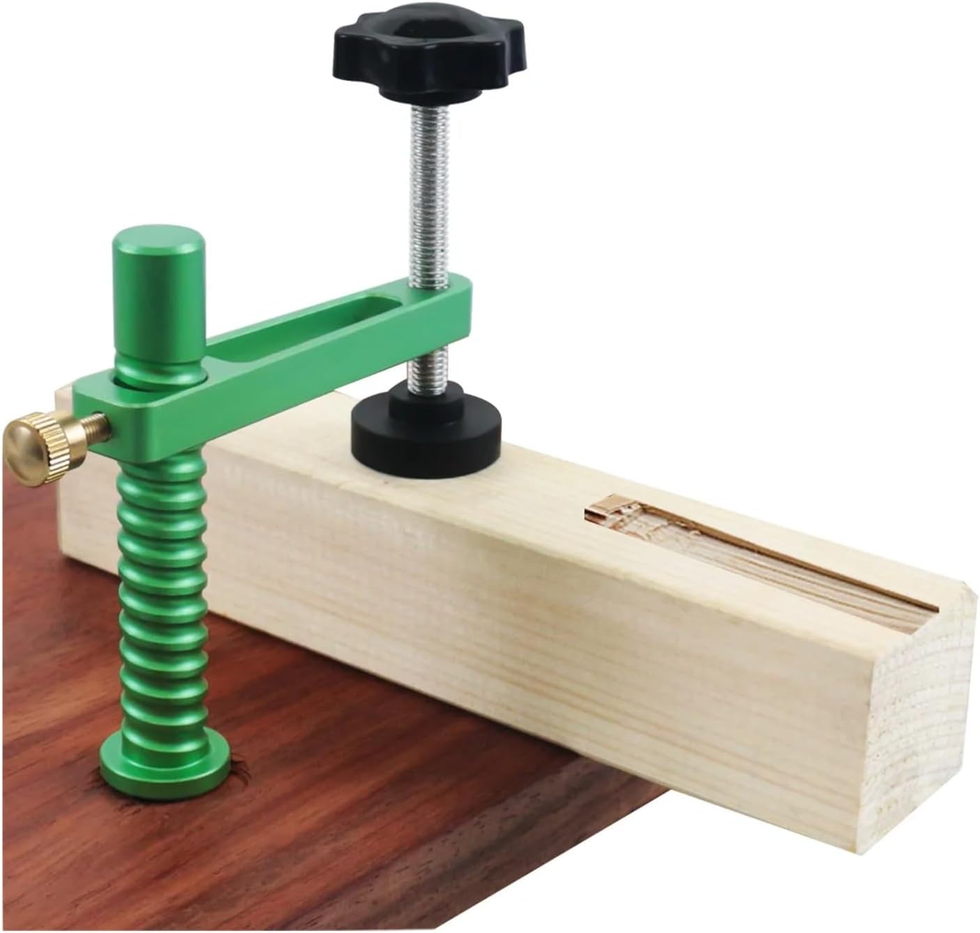 19/20MM Hold Fast Hold Down Bench Dog Clamp Woodworking Spiral Desktop Quick Acting Hold Down Clamp Adjustable Fast Fixed Clip(2pc 20mm)