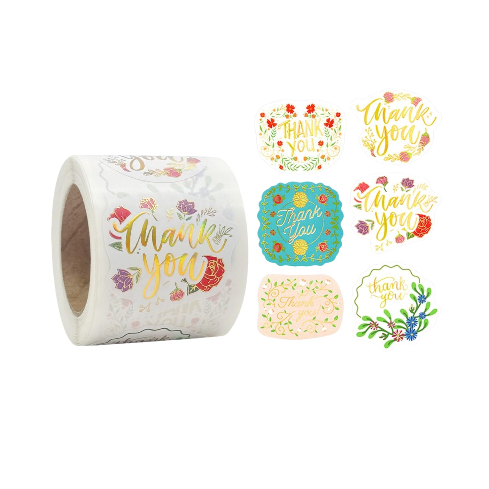 Amazon.co.jp: Zolarkar 250枚 花 サンキューシール ありがとう