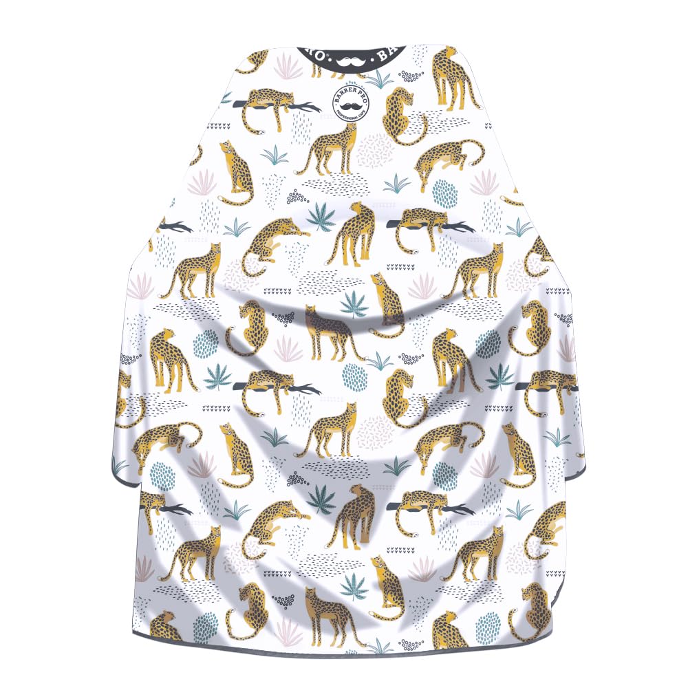 Barber Cape for Men With Adjustable Snap Closure - Hair Cutting and Salon Cape for Hairstylists