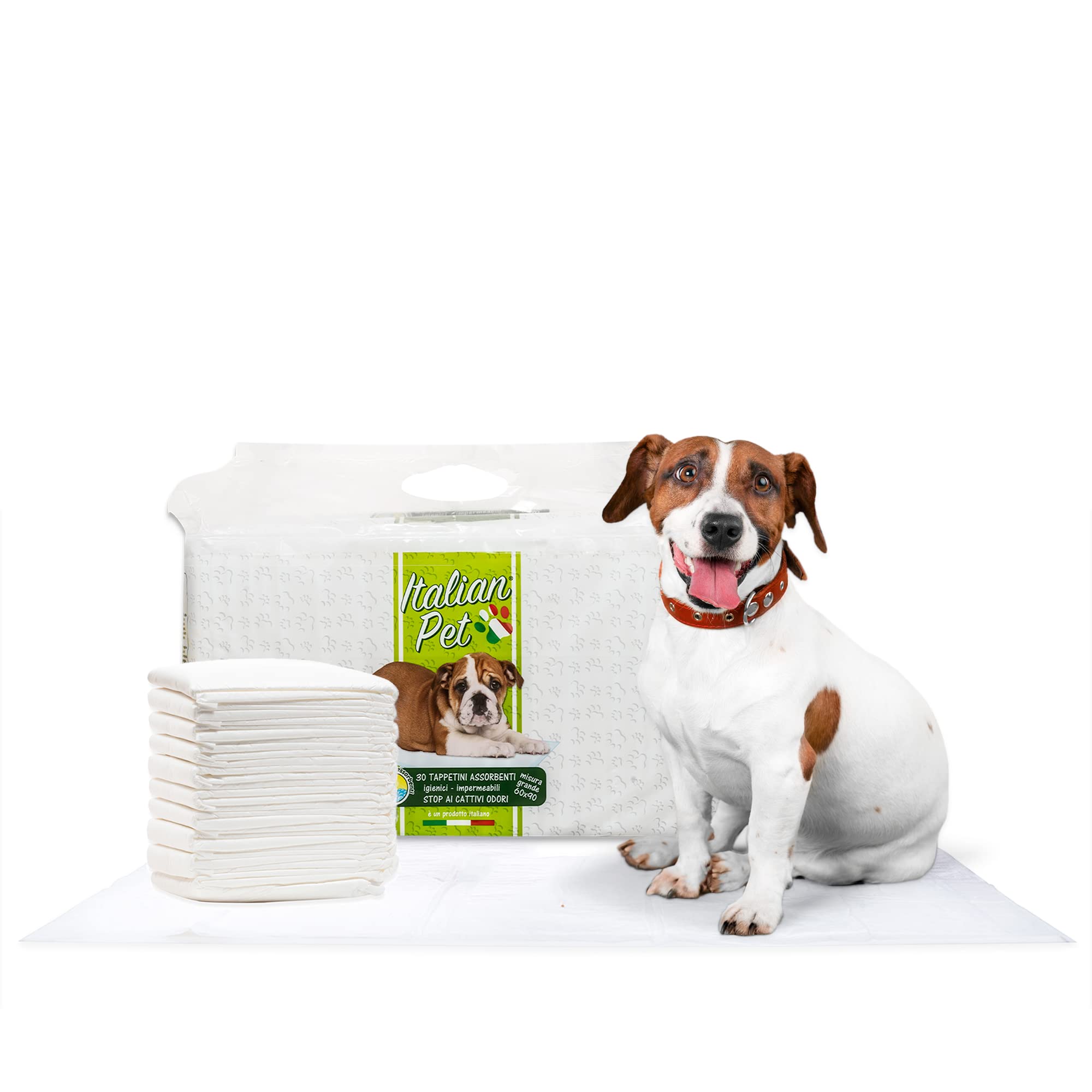 Farmex Italian Pet - Empapadores Super Absorbentes para Perros, Gatos y Mascotas - Alfombrillas Higiénicas Multiusos para Perros y Gatos, Neutraliza Olores - Tamaño 60x90 cm - 30 Piezas