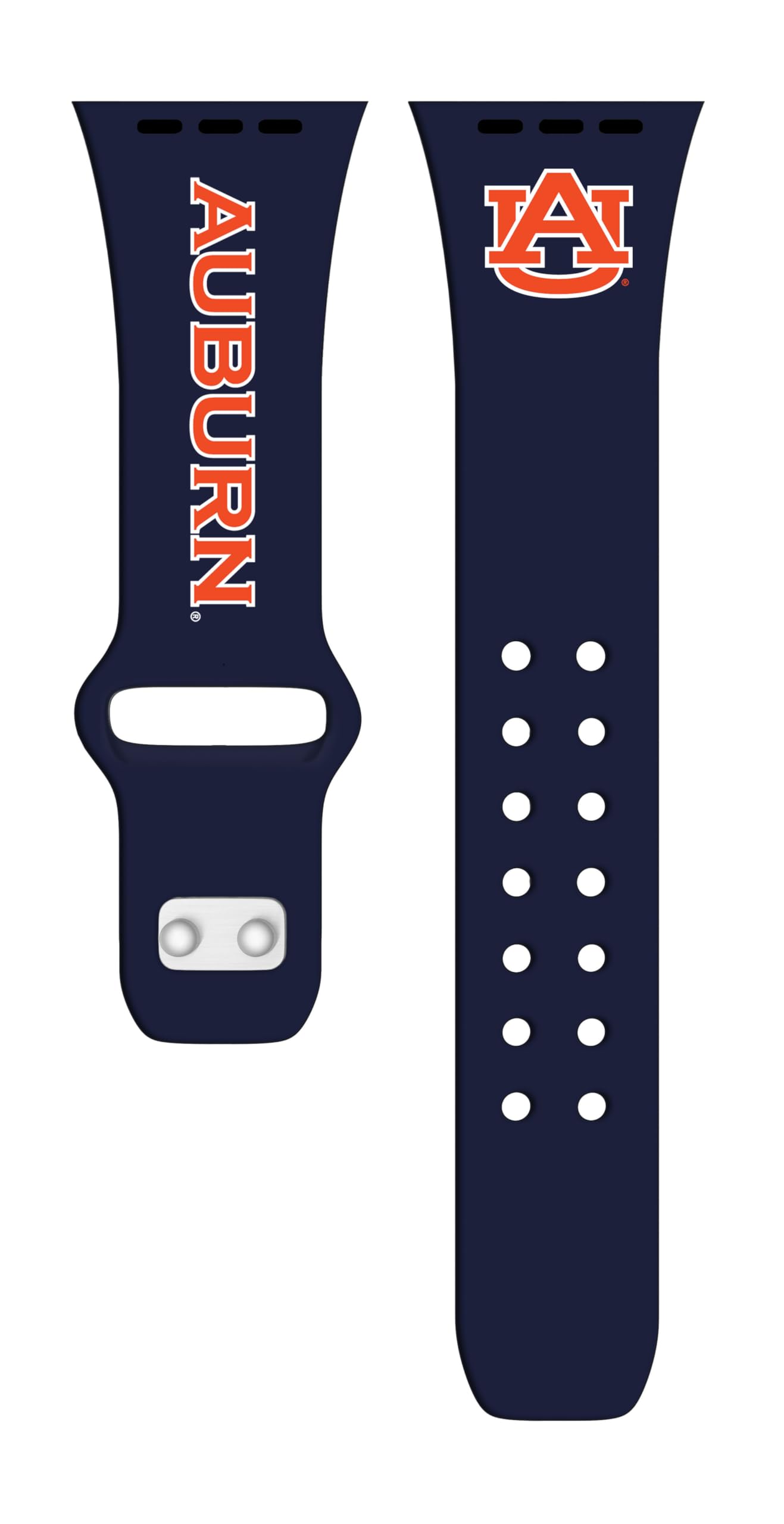 Affinity Bands Auburn Tigers Iconic Edition HD Watch Band Compatible with Apple Watch (42/44/45/49mm (46mm Series 10) Short)