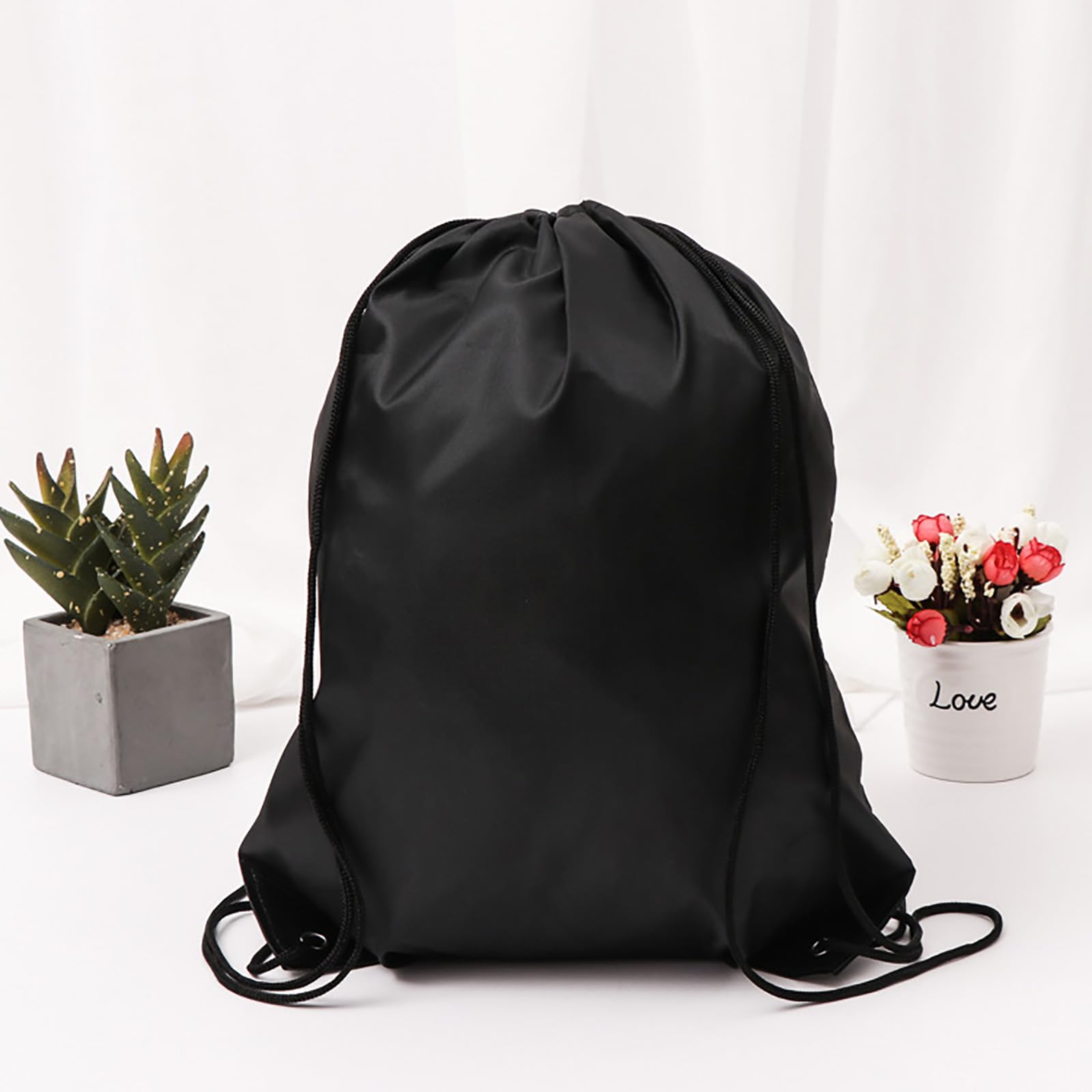 Huiyonglan Kordelzugbeutel – Wasserdichter Sportrucksack, Großer Turnbeutel Mit Verstellbarem Gurt, 49x37x18 Cm