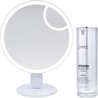 PMD Reflect Pro - Premium Beauty LED Mirror with TriLume Technology & Handheld Capabilities - Three Light Modes - 360° Rotation, 90° Tilt, & 5x Magnification - Travel Ready