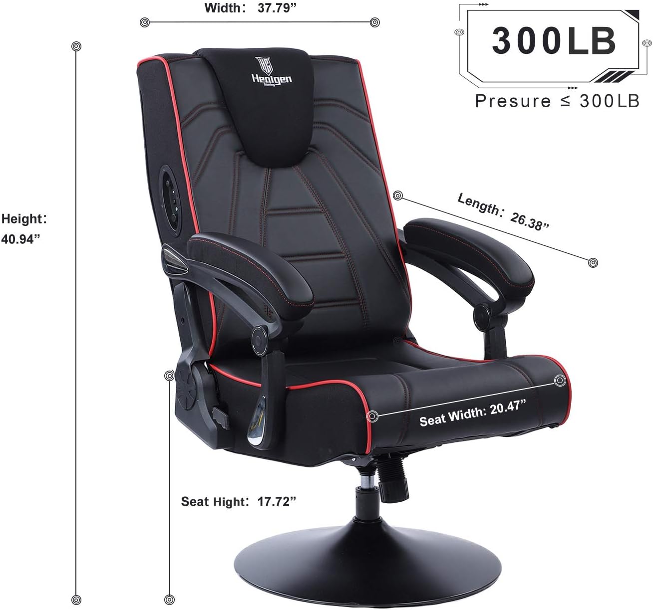 Buy Healgen Video Gaming Chair With Bluetooth Speakers Buy Healgen Video Gaming Chair With Bluetooth Speakers