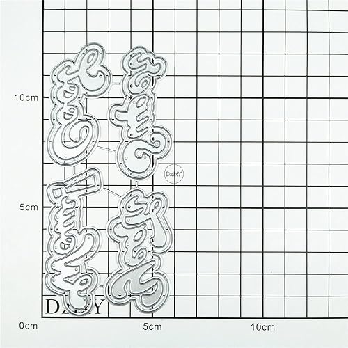 Vista 55 de DzIxY Troqueles de corte de metal con texto en inglés "I Love You" para hacer tarjetas, troquelados, troquelados, plantillas para máquina de álbumes