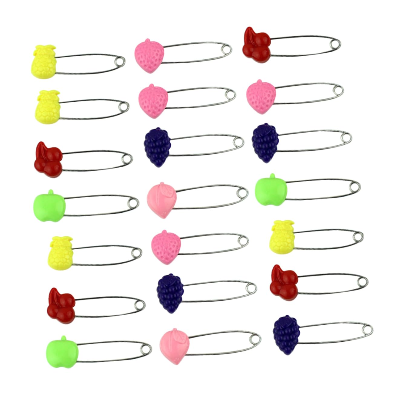 SHERCHPRY 50pcs Cartoon Pin Diaper Safety Pin Boys and Girls Brooch for Laundry Jewelry Making Craft Projects Random Style