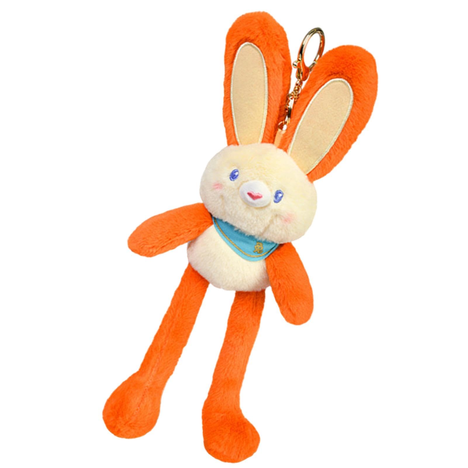 Fanysdsi Conejito de Peluche Decorativo, Conejito de Peluche de Dibujos Animados,Colgante De Muñeca De Animal Suave para Mochila | Adornos Coloridos de Conejito de Peluche para Mochila, Mochila