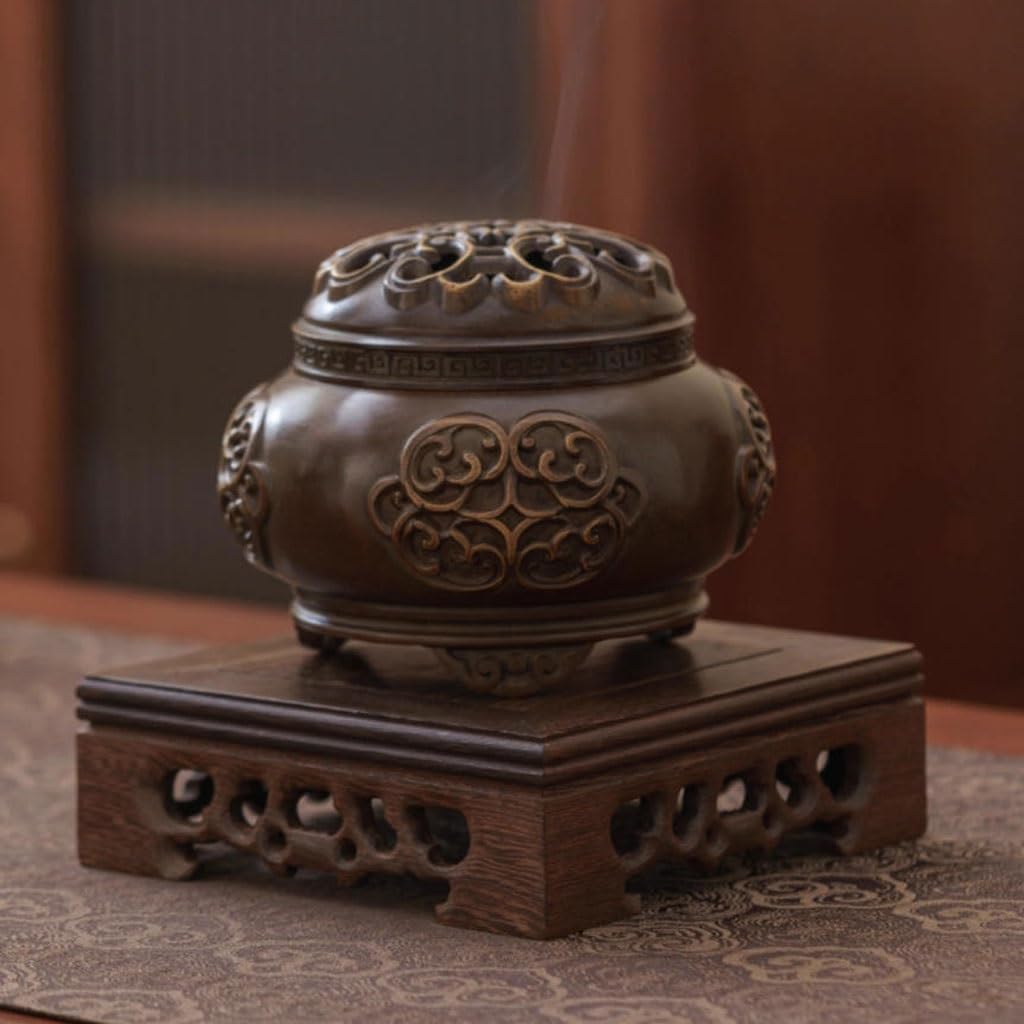 Quemador de incienso de cascada, creativo patrón de ramas entrelazadas, quemador de incienso para oficina en casa, estilo chino, adornos de regalo cultural y creativo, quemador de incienso de reflujo