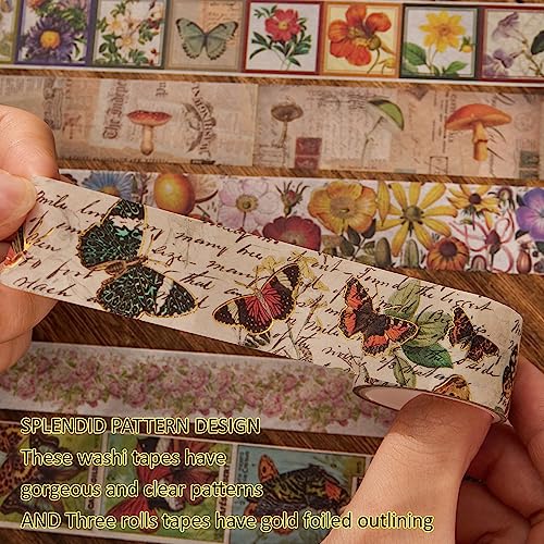 Cinta washi vintage de 42 piezas para decorar álbumes sin dañar el papel 4
