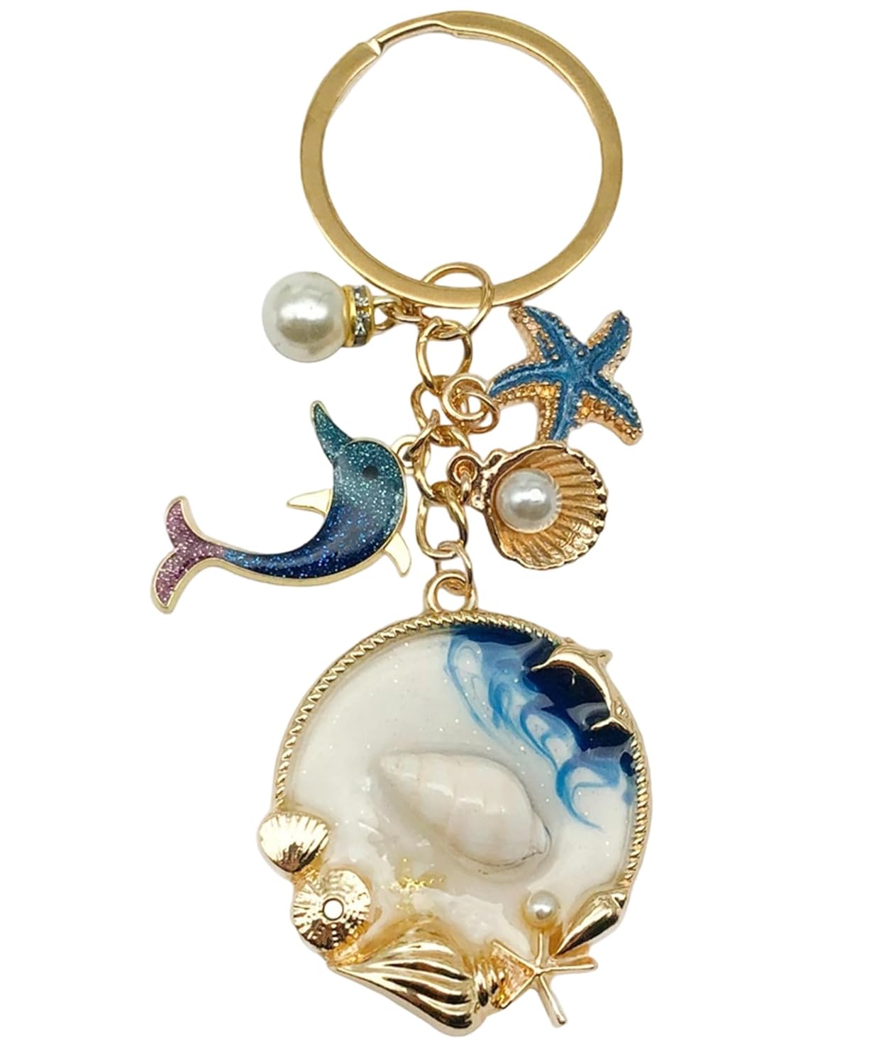 1Pc Keychains Aesthetic, Cute Bag Charms Phone Charms for Girls, Sea Star Shell Dolphin Keychain, Fashion Mobile Charms for Women, Durable Zinc Alloy Phone Accessories for Girls 1Pc Keychains Aesthetic, Cute Bag Charms Phone Charms for Girls, Sea Star Shell Dolphin Keychain, Fashion Mobile Charms for Women, Durable Zinc Alloy Phone Accessories for Girls