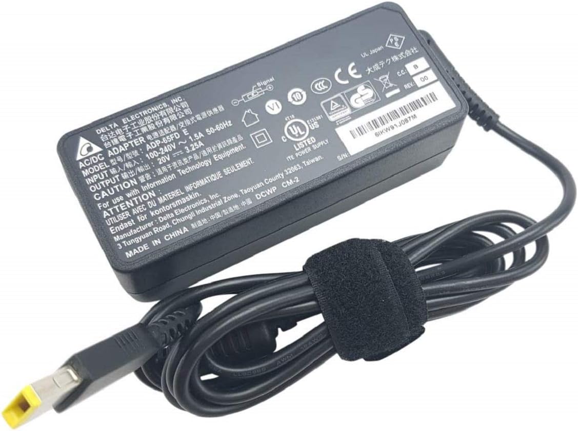 Laptop Charger for Lenovo Thinkpad 11E E460 E470 E475 Lavie Z Z360 V110 Flex 10 Z41 Z51 U41 U430 PA-1650-72 Ideapad G50 Thinkpad Z41 Z70 Adapter Power Supply