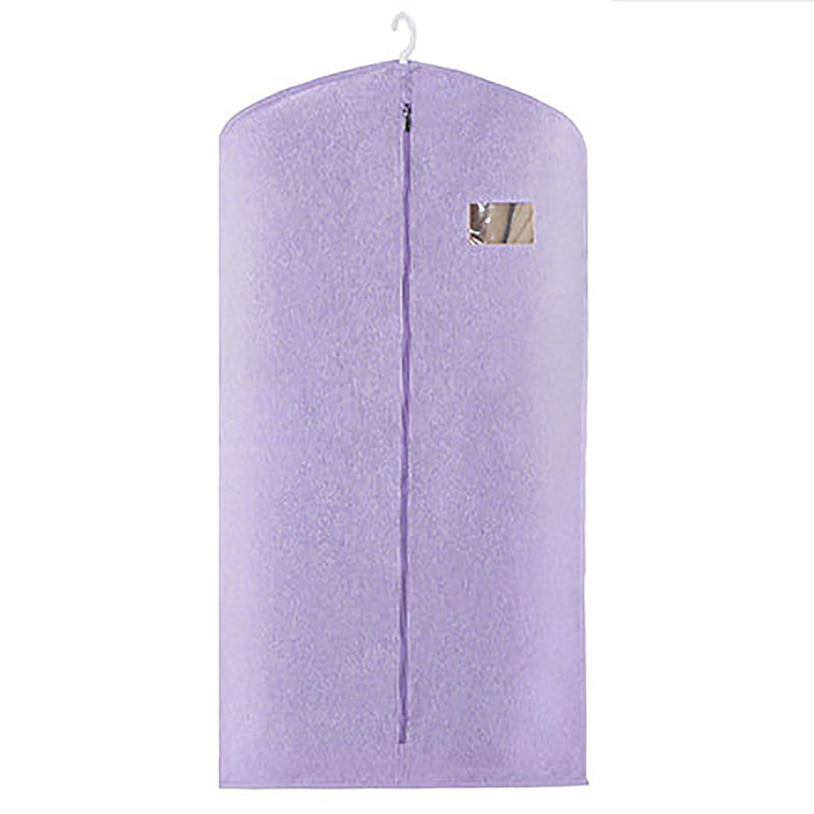 Clothes Protectors for Hanging Clothes, Coat Covers for Closet, Breathable Garment Cover, Storing Coats and Trench Coats(Purple,57 * 100cm/22 * 39in)