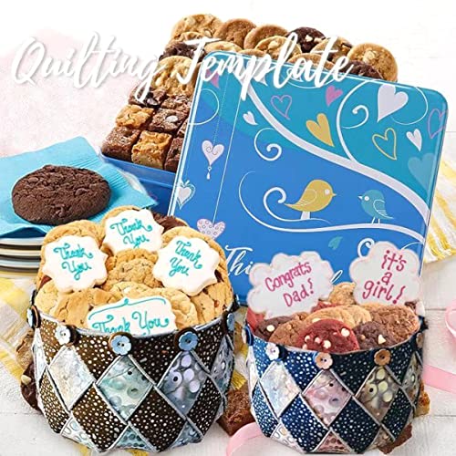 Uywapvt Storage Basket Template Diy Acrylic Quilting Ruler Woven Spiral Storage Basket Template Cutting Set For Quilting And Sewing Multifunctional Diy Sewing Ruler Tailor For Home Sewing Art Craft #TOP3