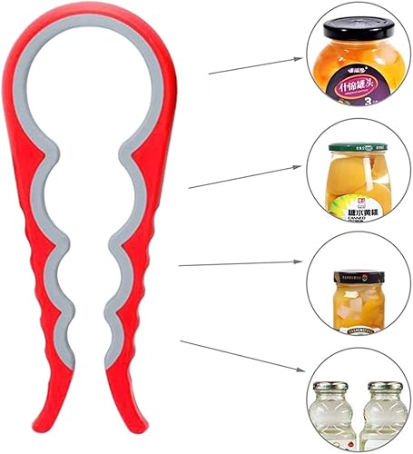 Miniatura 9 de Abridor de tarros para manos débiles, abridor de tarros para personas mayores con artritis, almohadilla de agarre para abridor de tarros (blanco)