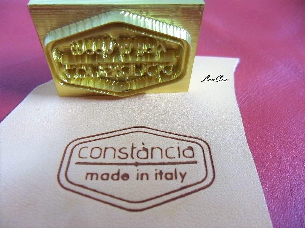 Solo Timbro per Macchina Timbratrice a Caldo su Pelle Cuoio Legno Misura 30x20 mm.