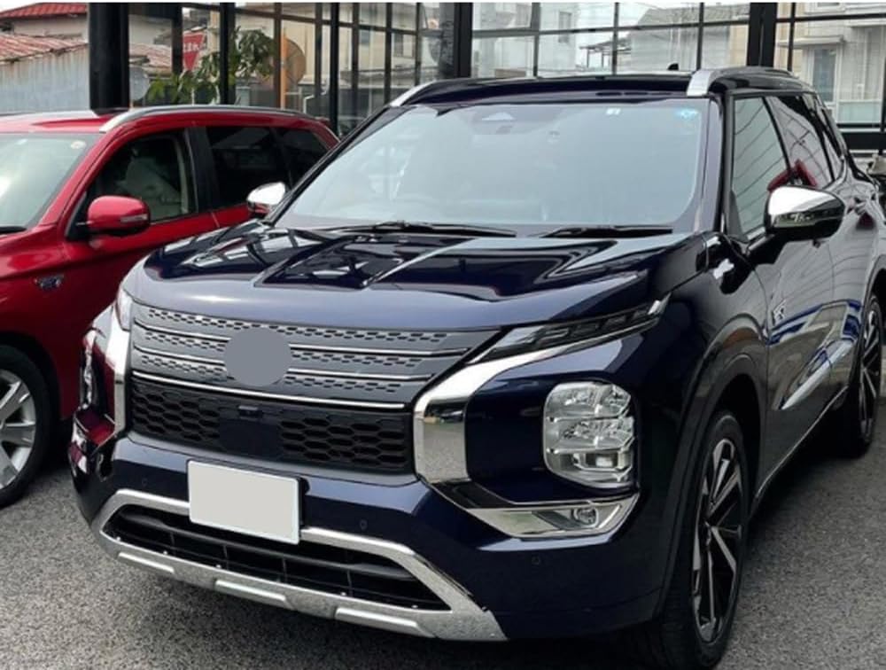 Car Side Rearview Mirror Cover Compatible with Mitsubishi Outlander 2022 2023 2024 2025 Accessories (Silver)