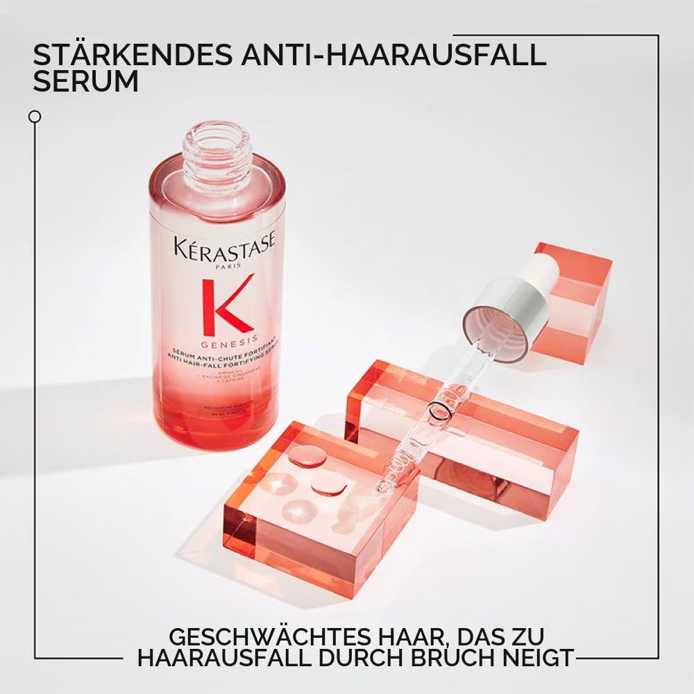 Kérastase Genesis Serum, Anti-Chute Fortifiant, 90ml, Doppelpackung.