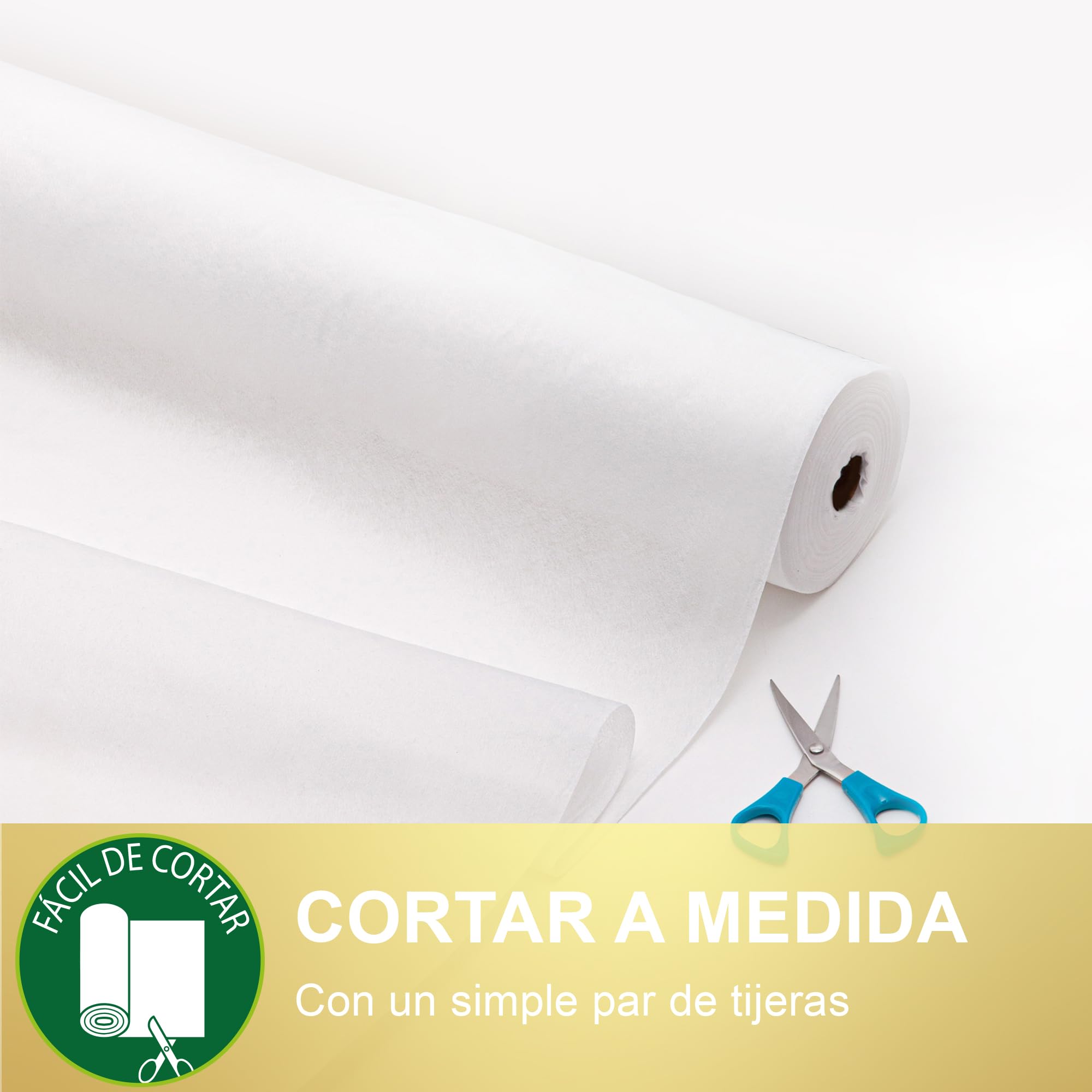 Cortina Decorativa Arco de Boda, 80CM X 100M - Tejido Decorativo, Cortina de Boda, Rollo de Textil no Tejido Blanco, Decoración de Boda, Baby Shower, Comunión, Bautizo, Cumpleaños