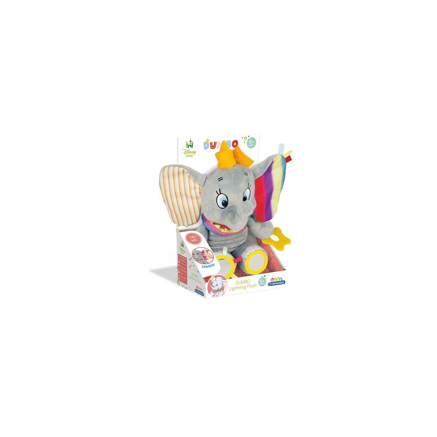 Clementoni 17297 Disney Dumbo Activity Plush, Multicolor, Small