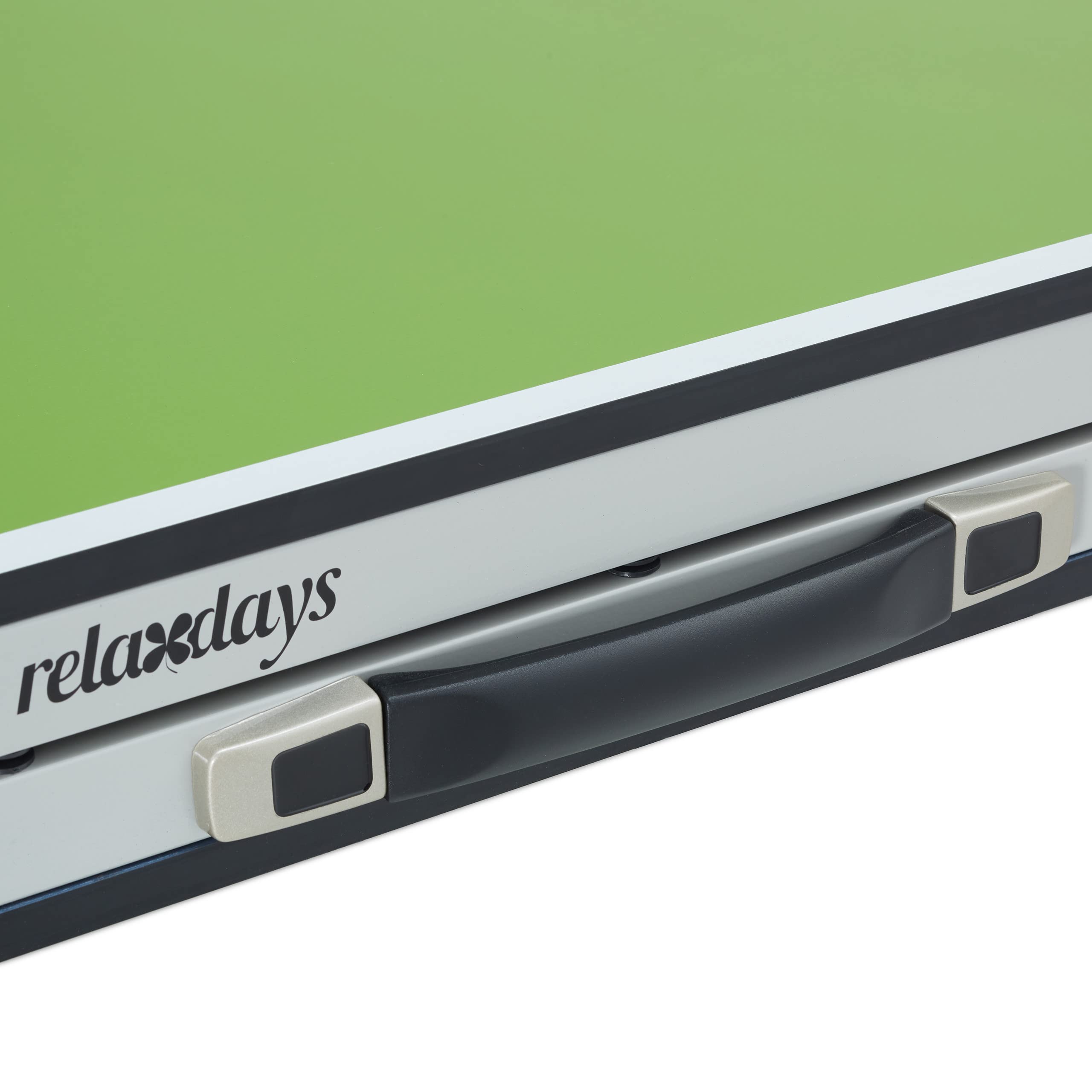 Relaxdays Relaxdays Tavolo da Ping Pong Pieghevole - Relaxdays Tavolo da Ping Pong Pieghevole, con Rete, 2 Racchette, 3 Palline, HxLxP: 70 x 70 x 150 cm, Nero Unisex Adulto