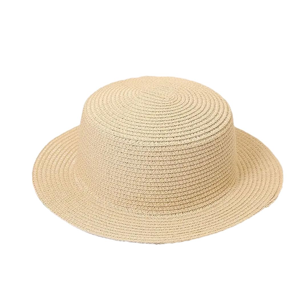 EYRMQWJPC Wide Brim Sun Hat, Men Women Panama Straw Hat Sun Protection Cotton(1)