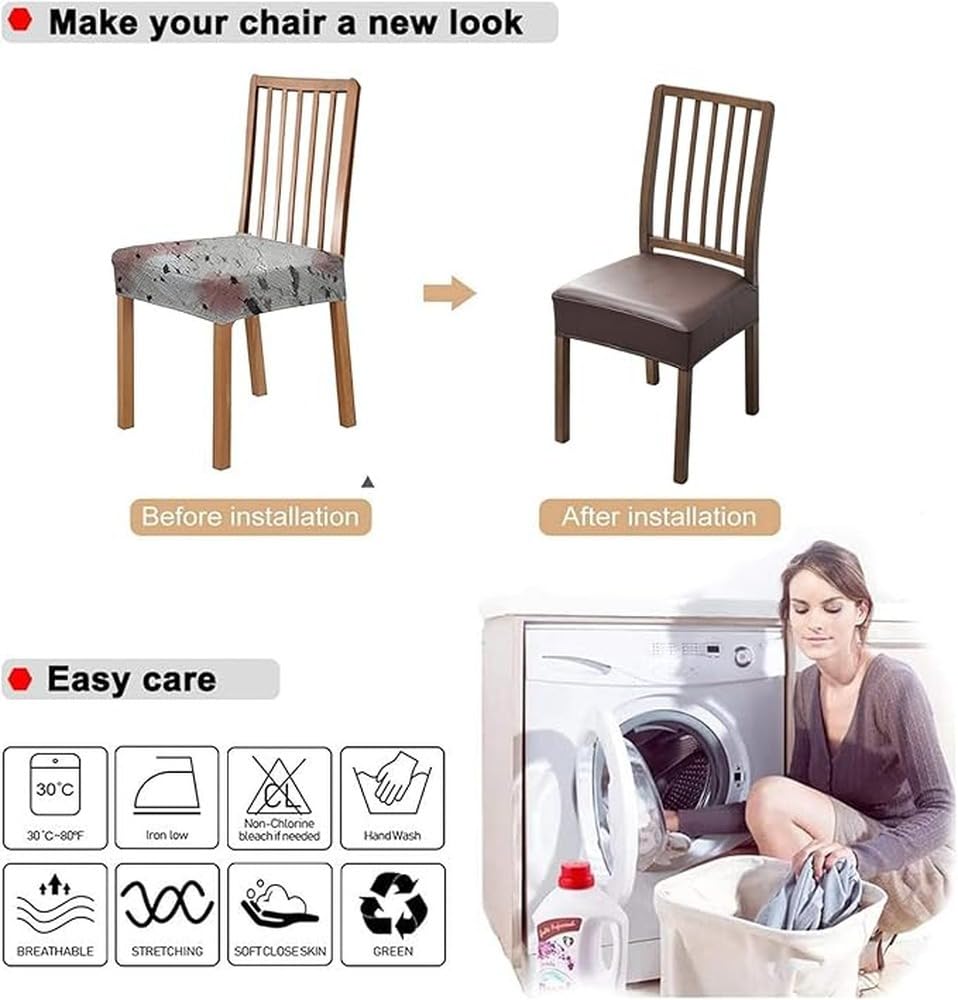 Fundas Impermeables y Elegantes para sillas de Comedor Que