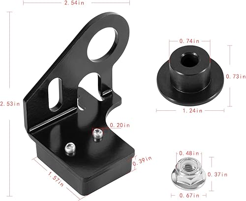 Miniatura 7 de Sunluway Kit de montaje de freno de cubierta 753-09904A actualizado, kit de brazo de freno de cubierta de alta resistencia compatible con