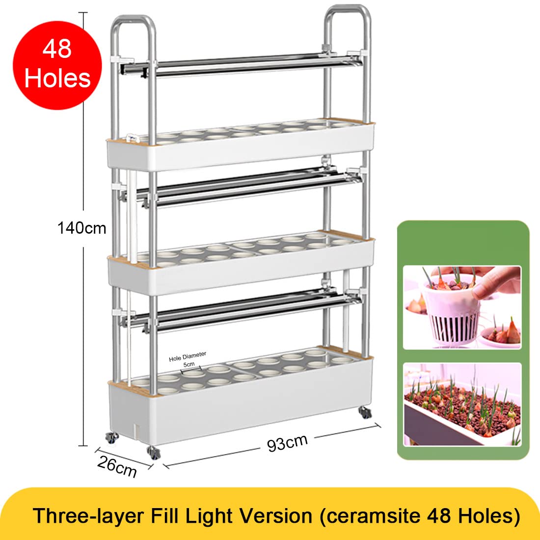 Système de culture hydroponique avec lumières de croissance LED automatisées, agriculture verticale pour jardin de tour d'intérieur, planteur multicouche intelligent équipement de culture sans danger
