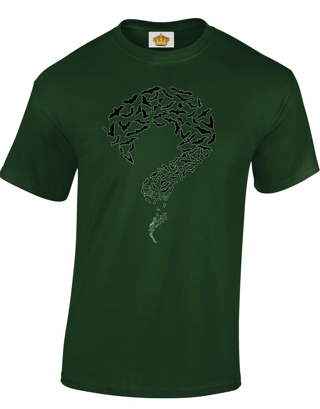 Crown Designs The Riddler Logo Comedy TV Show Inspired for Men & Teenagers T-Shirts Tops - Dark Green/XX-Large