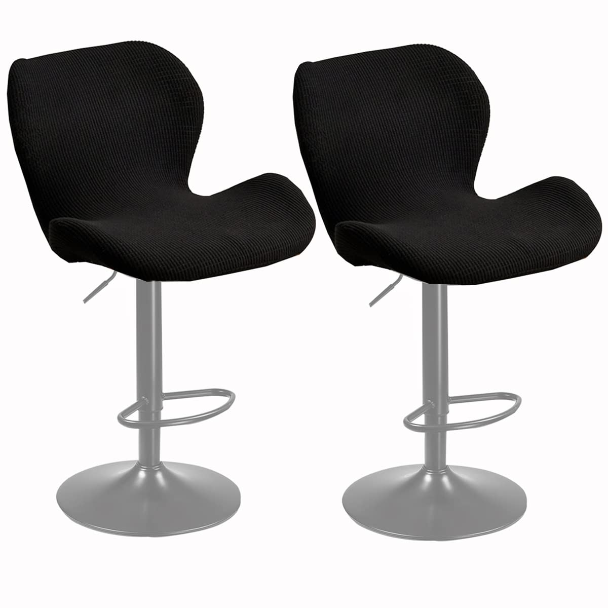 XGANGM Bar Stool Chair Covers Set of 2 Low Back Chair Slipcovers Stretch Modern Kitchen Dinning Room Swivel Chair Covers Chair Protector for Bar Office Dining Chair,P,2PCS